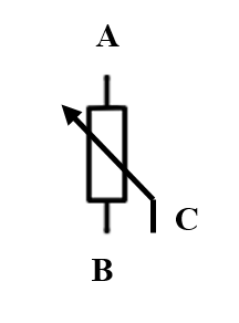 22. Odporový potenciometr – schematická značka