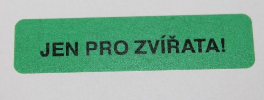 16. Signatura k označení LP určeného pro zvířata